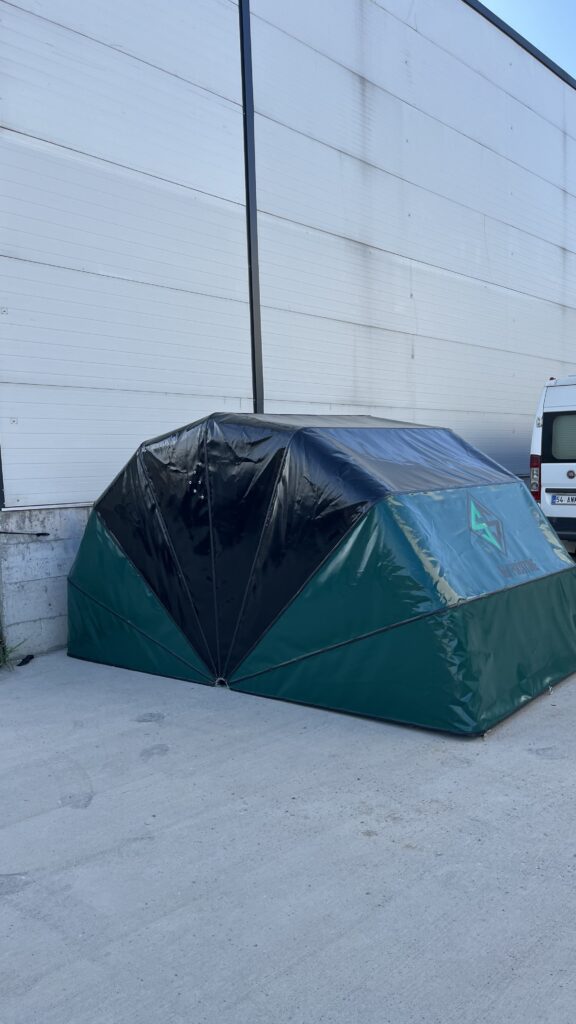 9 Segment Yeşil Siyah Moto Garaj (175x125x350)